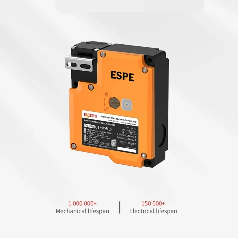 2026/EPL 2NC/1NO+2NC/1NO Electromagnetic  Safety Door Switch IP67 24V DC IP65 Electric Solenoid  Front Side of Switch 3A