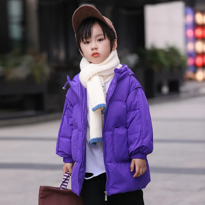 Child New Down Jacket Winter Warm Hooded Children's Wear Coat