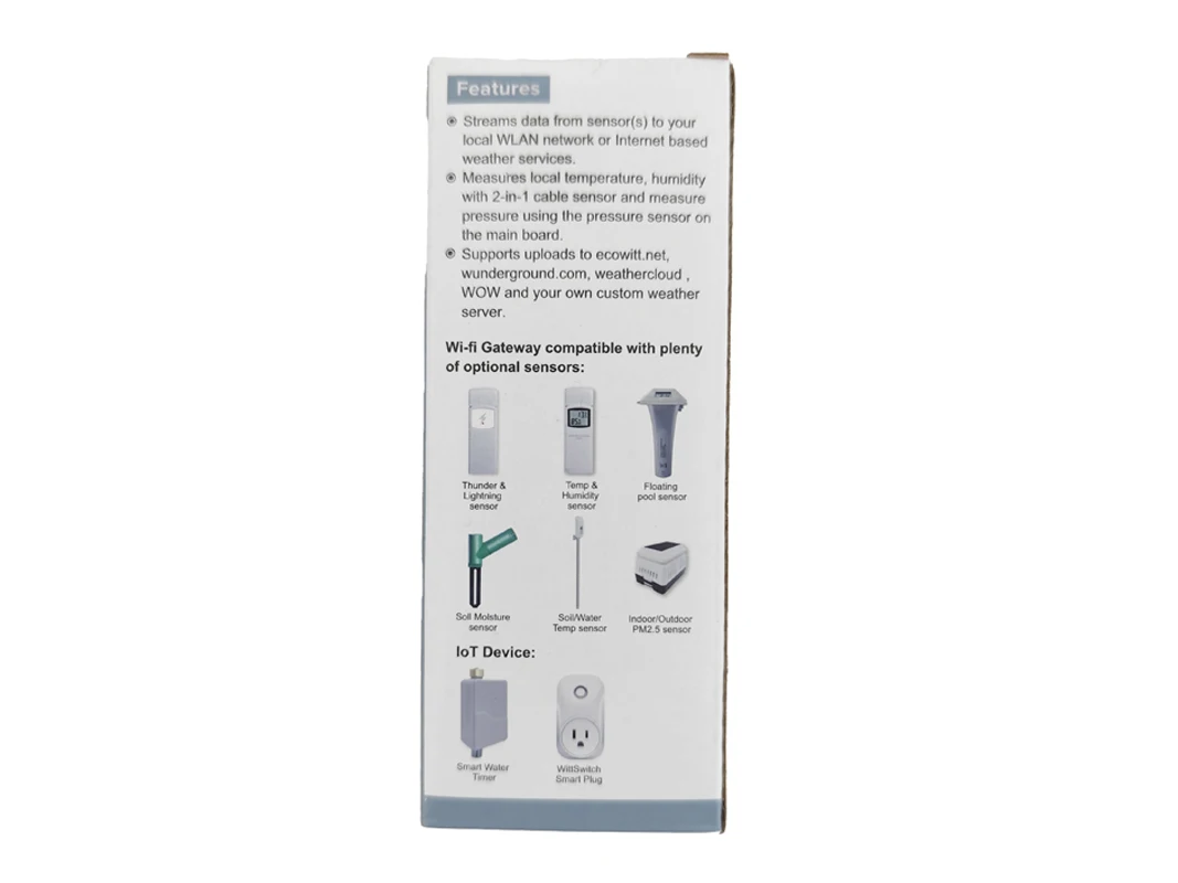 Imagem -06 - Misol Gateway Wi-fi Smarthub com Temperatura Umidade e Pressão Gw1000