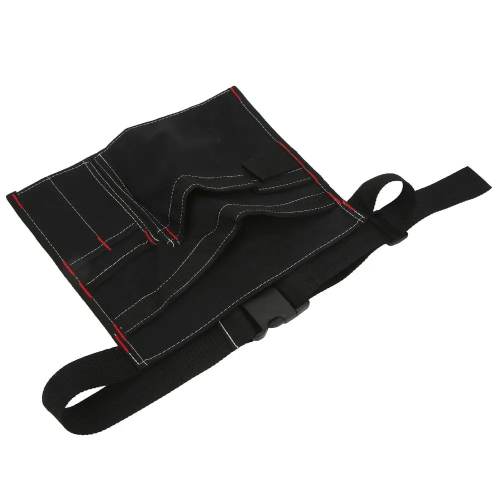 

Durable 5-Pocket Tool Belt Bag Adjustable Belt Lightweight Waist Hanging Bag Canvas Storage Bag Electrician Maintenance