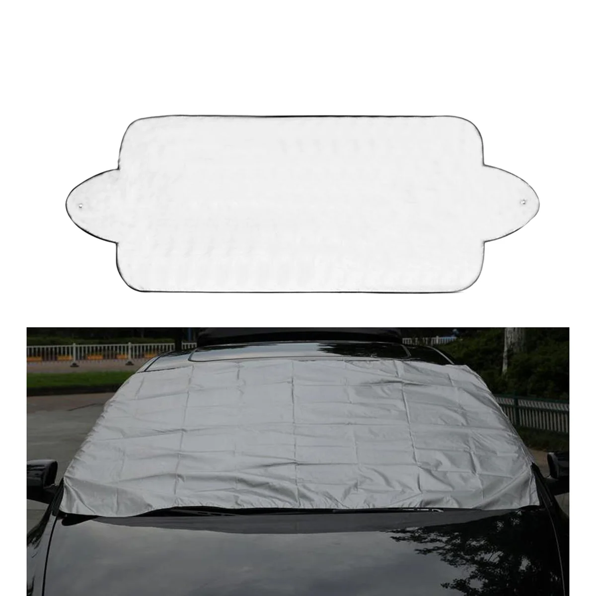 

Auto Snow Cover Car Windshield Snow Cover Frost Guard Protector Ice Cover Ultra Durable Weatherproof Design for Most SUV