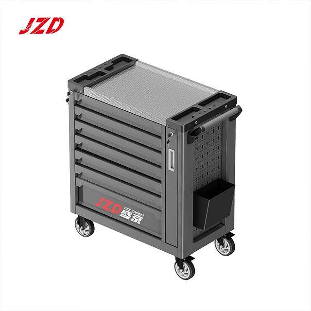 JZD Complete Tool Box with 7 Drawers and Tools, 72 Inch Tool Cabinet with Roller Cabinet for Workshop
