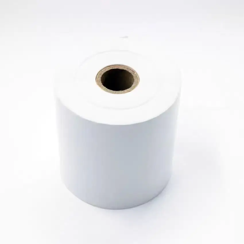 Big Roll Three-proof Thermal continuous Blank self-adhesive printing paper 75mmx30M thermal label paper Easy to peel