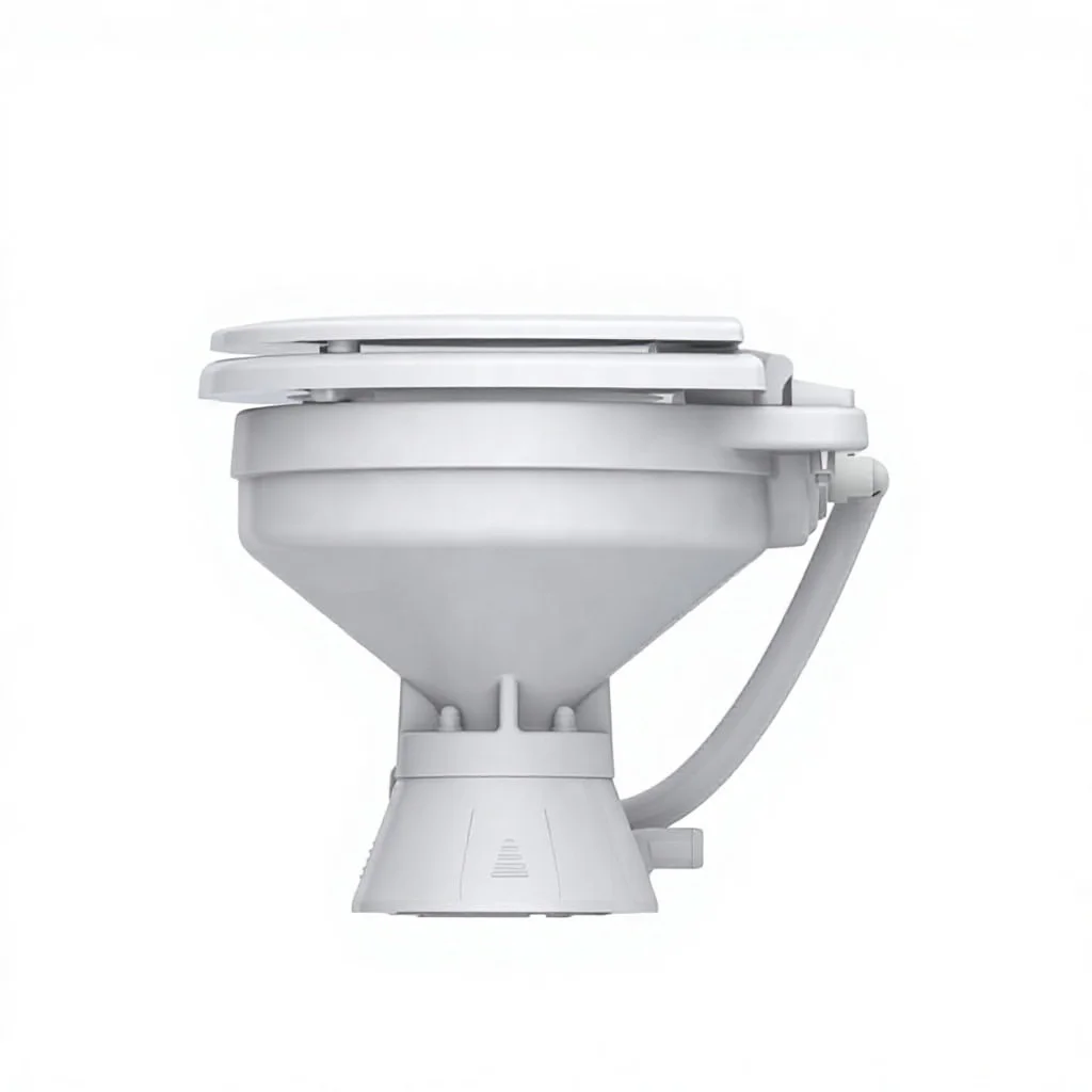 ISURE MARINE DC Electric Smart Toilet System with Dual-Flush Gravity Flushing and Pump Marine Accessories for Boat Yacht Ship RV view 2