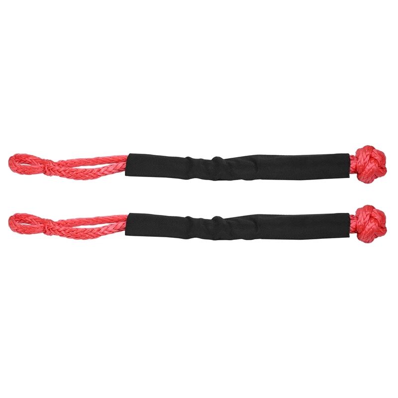 

2X Soft Shackle Rope Synthetic Tow Recovery Strap 38,000Lbs WLL Auto Parts Tow Rope Synthetic Fiber