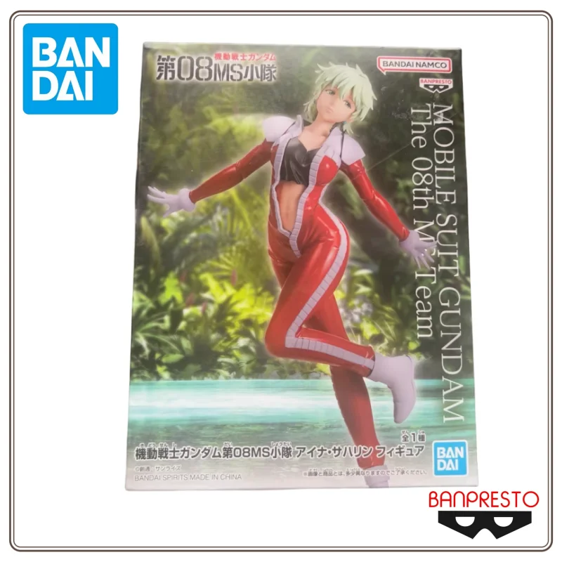 In Voorraad Bandai Banpresto Mobile Suit Gundam De 08Th Ms Team Aina Saharin Anime Actiefiguren Model Figuur Originele 22Cm