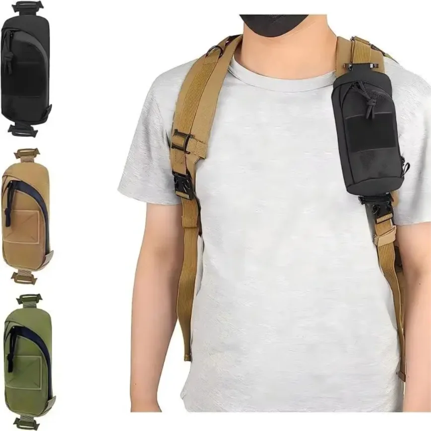 

Multifunctional Tactical Molle Backpack Shoulder Strap Pouch Compact EDC Organizer for Outdoor Sports Hunting And Travel