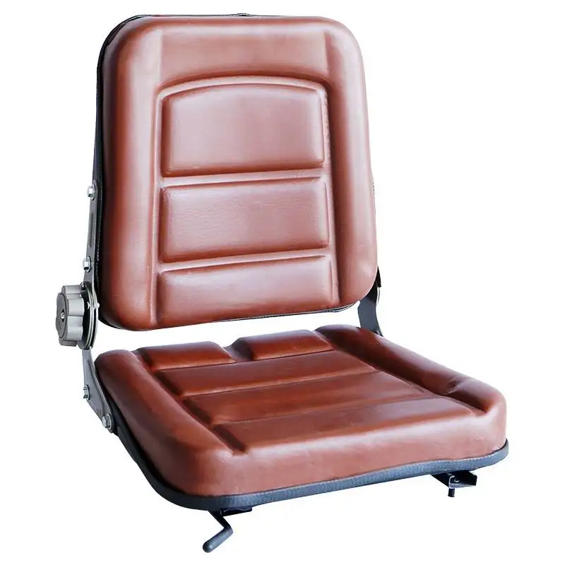 Universal Forklift Seat Comfortable Ergonomic Mower Seat Adjustable Angle Back for Tractor Telehandler Car Accessories