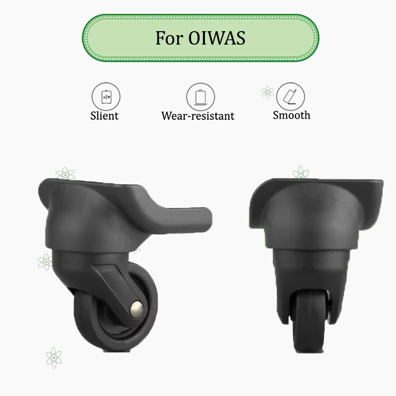 For OIWAS W044 Luggage Wheel Replacement Ultra-quiet Swivel Wheel 360° Rotation Wear-resistant and Pressure-resistant