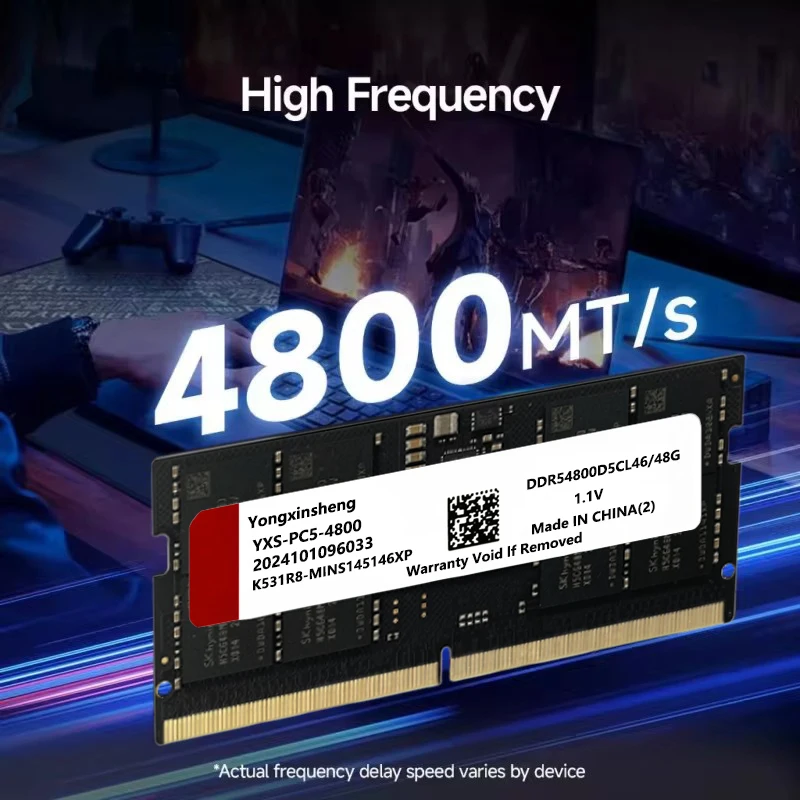 DDR5 RAM 48GB 4800Mhz 5200Mhz 5600Mhz PC5 1.1V SODIMM 262PIN NON