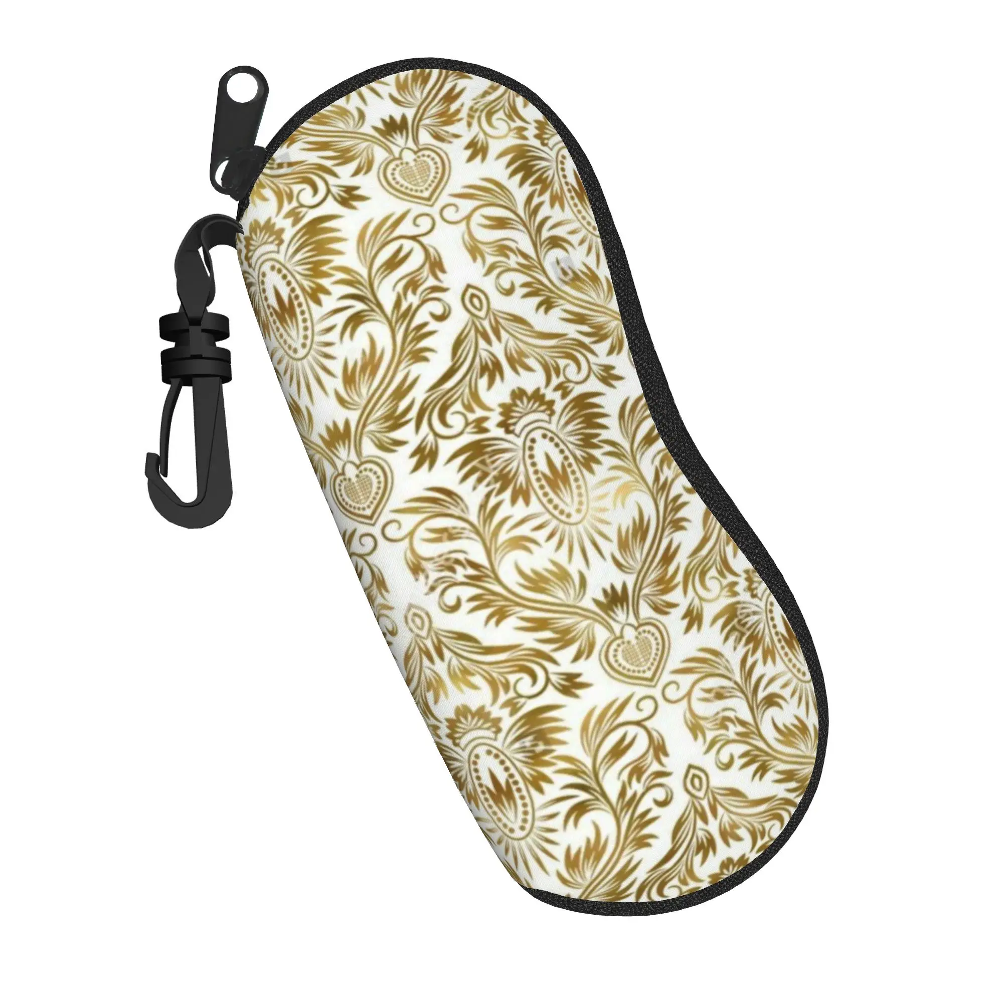 Golden Medallion Baroque Merch Glasses Case for Girl Boy Waterproof Box  Sunglasses Storage Box Protector Eyewear Container