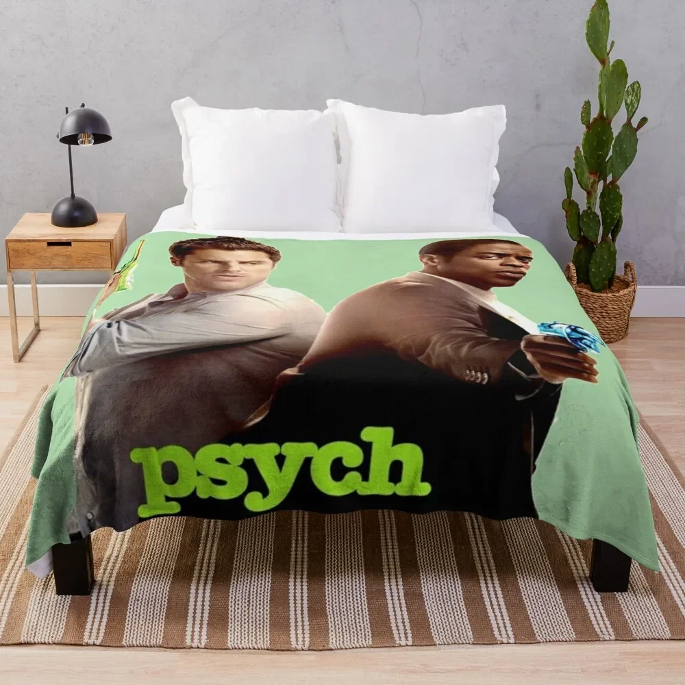 Psych design Throw Blanket Summer Thermal Multi-Purpose Blankets