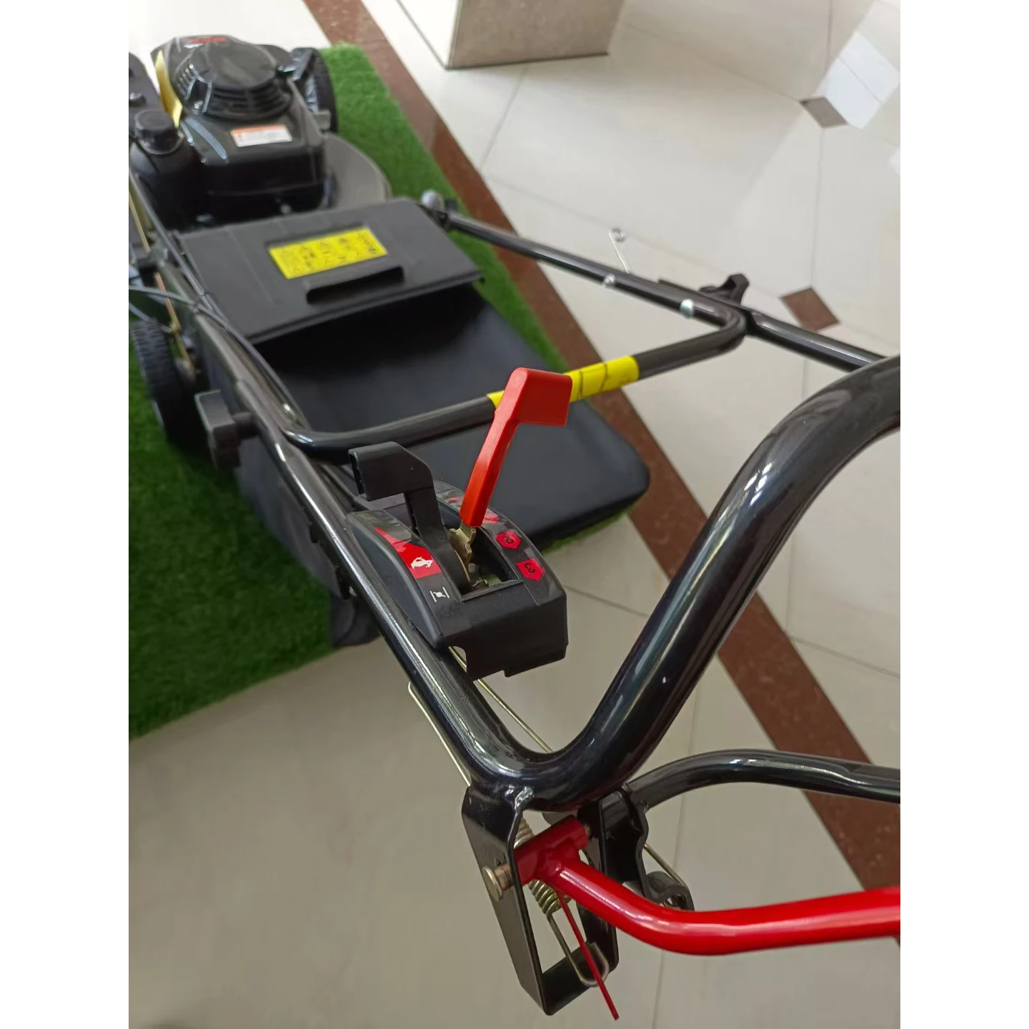 XH-21 21 Inch Aluminum Chassis oline Lawn Mower 5.0KW Self Propelled Walk Behind Petrol Grass Cutter with 70L Grass Box in stock