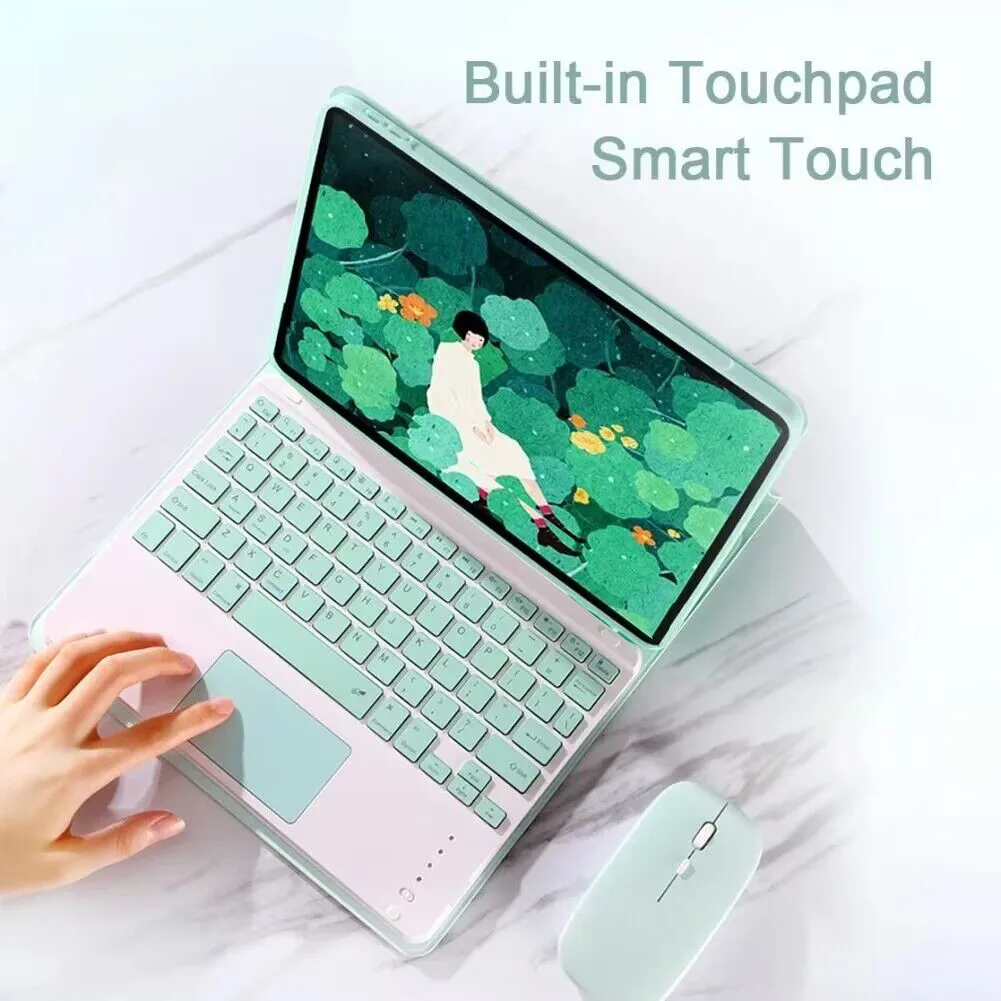 Imagem -03 - Ash Slim Leather Touchpad Keyboard Case Apto para Honor Magicpad 12.3 13 Pro v8 Pro 12.1 12 x9 11.5 x8 Lite 9.7