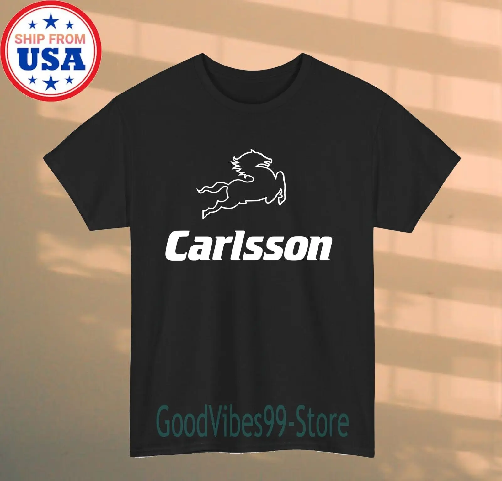 Carlsson Racing Tuner Car Men's Black T-shirt Size S-5XL