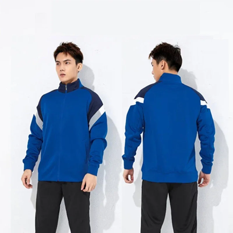 Tuta da calcio da uomo Pantaloni da calcio Maglie da corsa Manica lunga Abbigliamento da jogging Uniformi da allenamento di squadra Taglia più grande 6XL