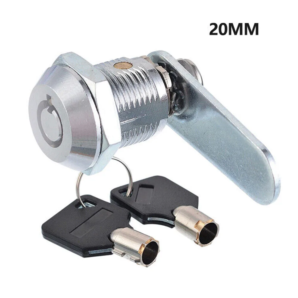 Cilindersloten Brievenbus Hangslot Cilinder Cam Lock Meubelslot Deur Kast Locker Ladeslot Met 2-sleutels Meubelbeslag