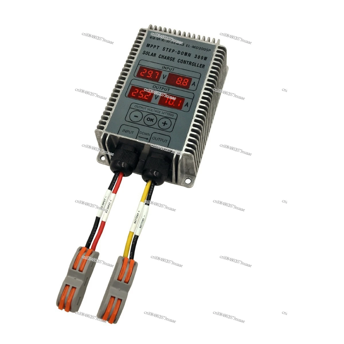 

Solar Charging Controller 10-30V Voltage Adjustable with Display Photovoltaic Lithium Iron Phosphate Battery Step-down