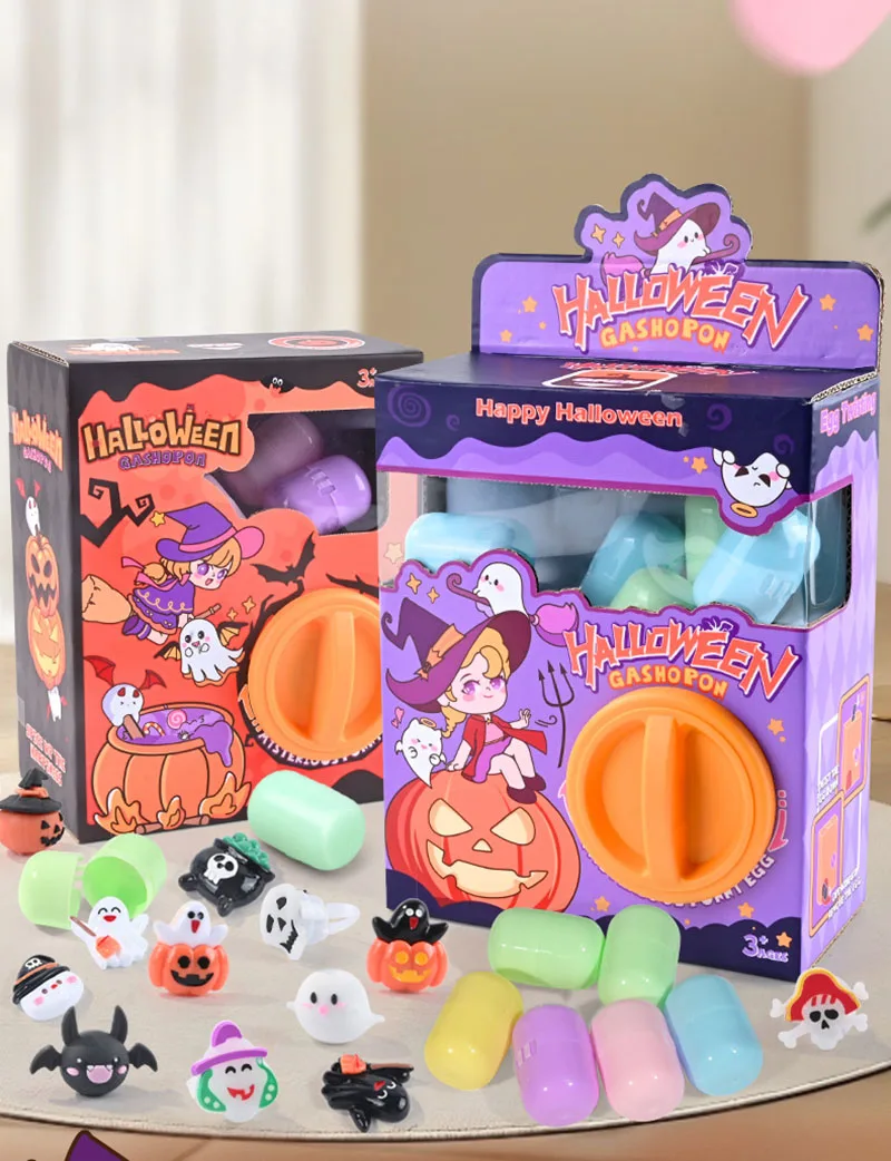 Halloween brinquedo de natal mini ovo torção boneca garra caixa cega gashapon máquina crianças torção brinquedos crianças presente aniversário