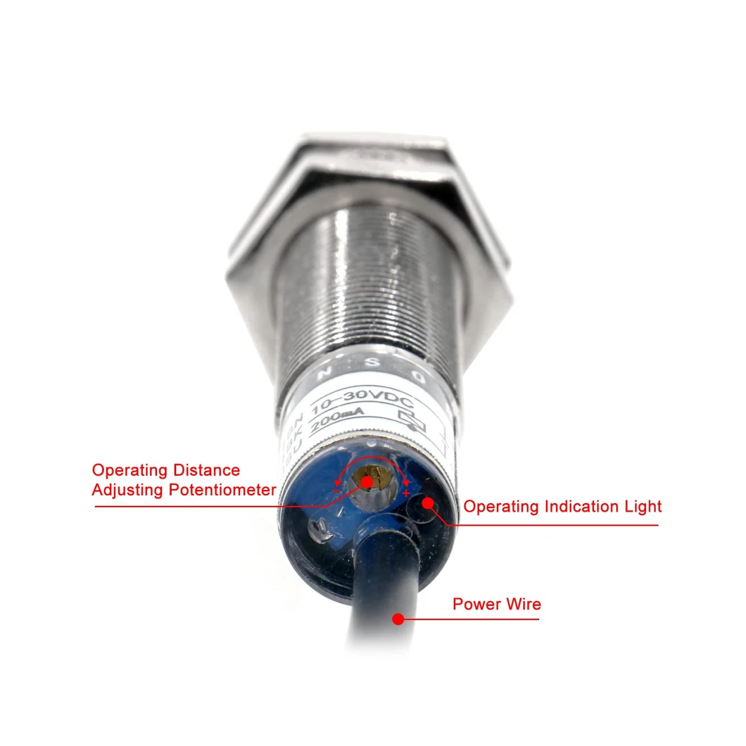 LJC12A3-2 M12 Mini Proximity Sensor Switch 2mm Sensing Distance Capactive Approach Sensor Switch DC6-36V/AC110-220V 200mA