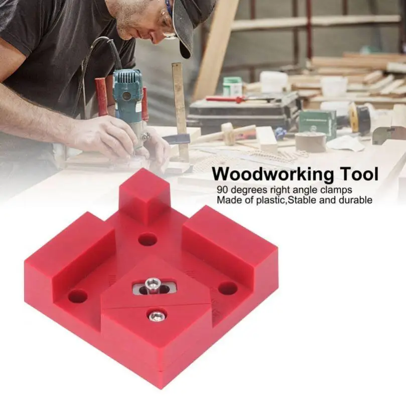 90 Degree Woodworking Right Angle Clip Adjustable Woodworking Plastic Spring Clips for Picture Frame Drawer Woodworking Tools