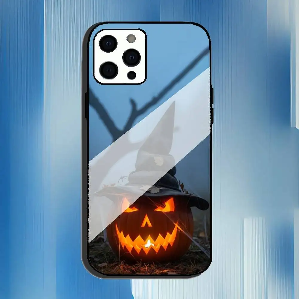 H-Halloween Hat Phone Case para iPhone 17,16,15,14,13,12,11,Pro,Max,Plus,Mini,SE4,E Carregamento sem fio magnético Magsafe