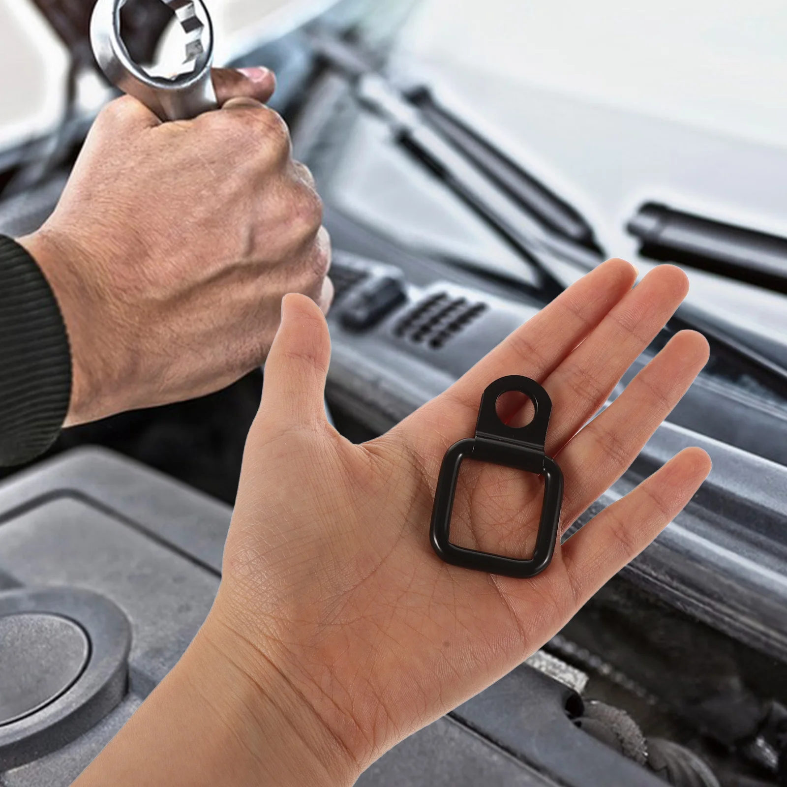 

8pcs D Rings Heavy Duty Car Top Cover Tie Down Anchors For Truck Trailer Cargo Fast Installation Metal D-Rings Replacement