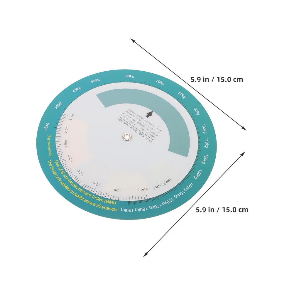 2 قطعة Bmi عجلة القياس الصحية جدار جبل آلة حاسبة وزن الجسم أداة تخطيط النظام الغذائي سهلة القراءة تتبع دقيق