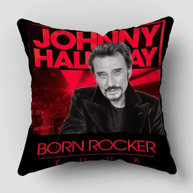 

Pillow Cover Customize Johnny Hallyday Pillowcase Modern Home Decorative Pillow Case For Living Room PW