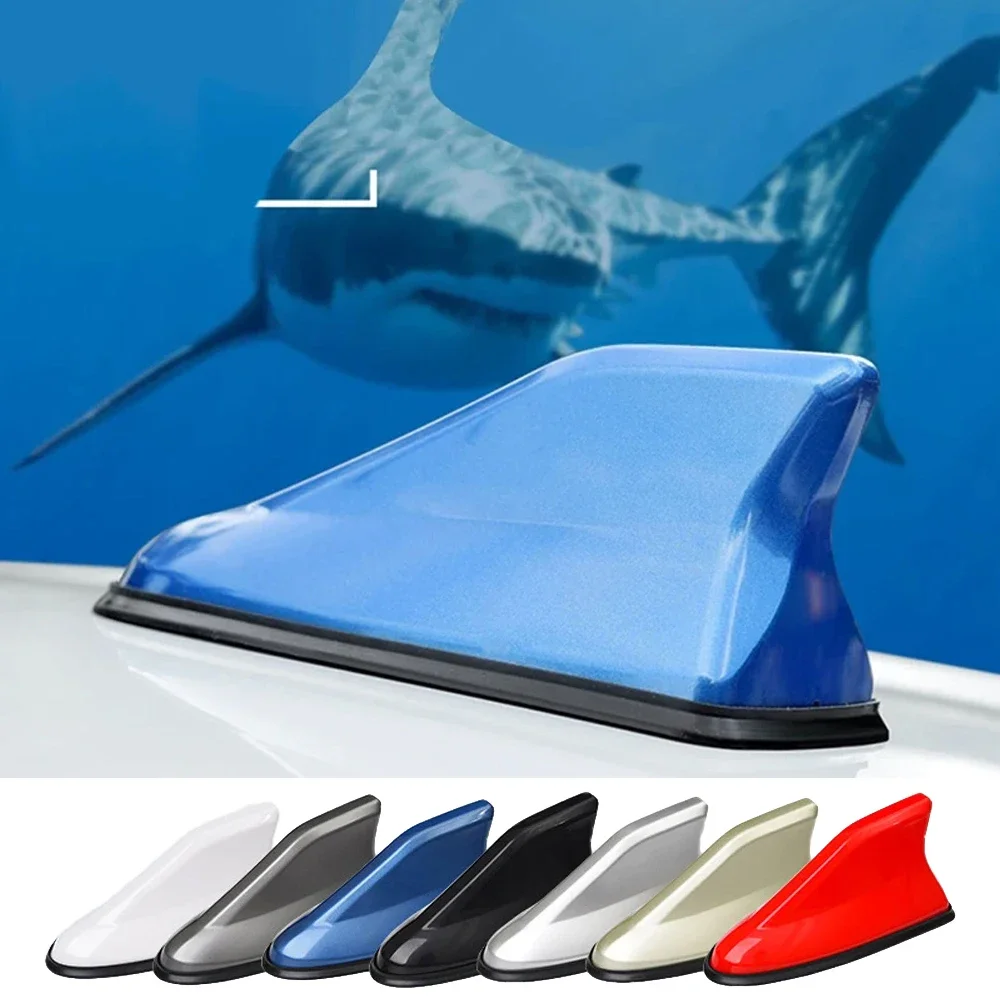 Universal Waterproof Shark Fin Antenna Car Radio Aerials Auto Antenna Stronger Signal Piano Paint Suitable For Many Models