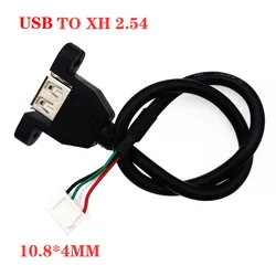 4pin 5pin USB to XH2.54/PH2.04p/MX1.25/SH1.0 Female/Male Cable USB To DuPont Data Adapter 30cm 18AWG 14AWG Touch Screen Cable