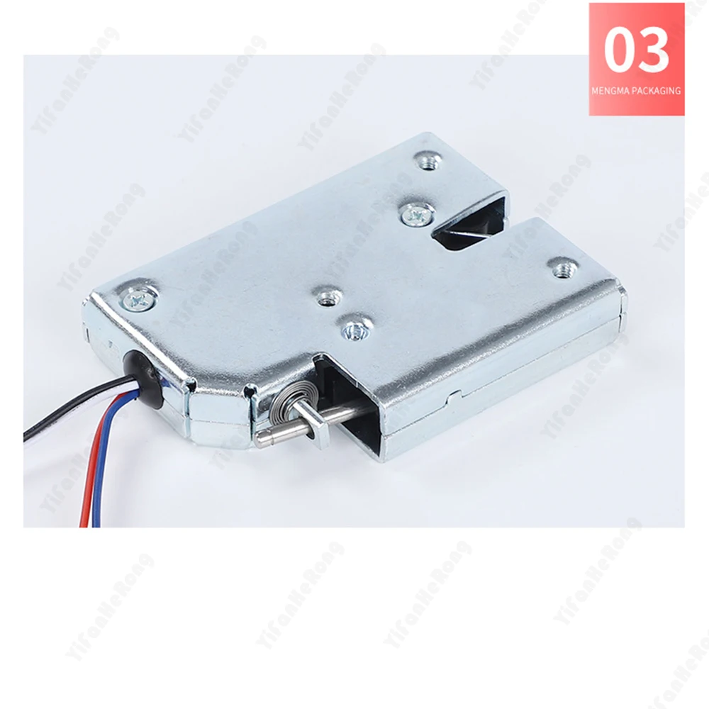 โซลินอยด์ไฟฟ้าขนาดเล็กล็อกล็อกประตูโลหะ12V แม่เหล็กไฟฟ้าสำหรับล็อกเกอร์อิเล็กทรอนิกส์ล็อคตู้อัจฉริยะ