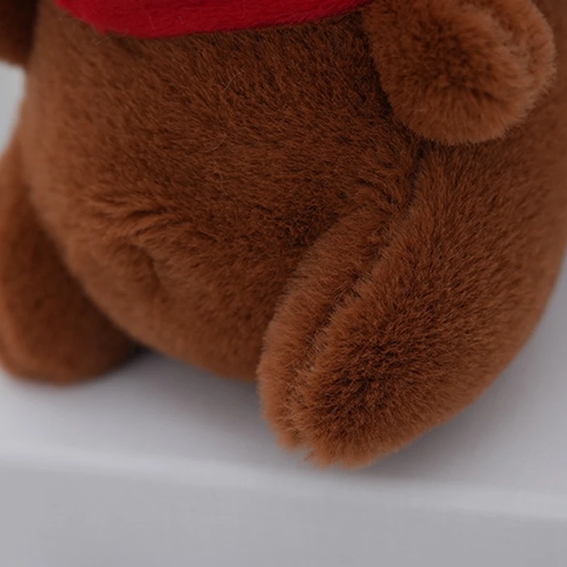 Porte-Clés en Peluche Capybara pour Enfant, Jouet d'Animaux de Dessin Animé, Doux, Cadeau, Sac de Beurre, Pendentif de Voiture