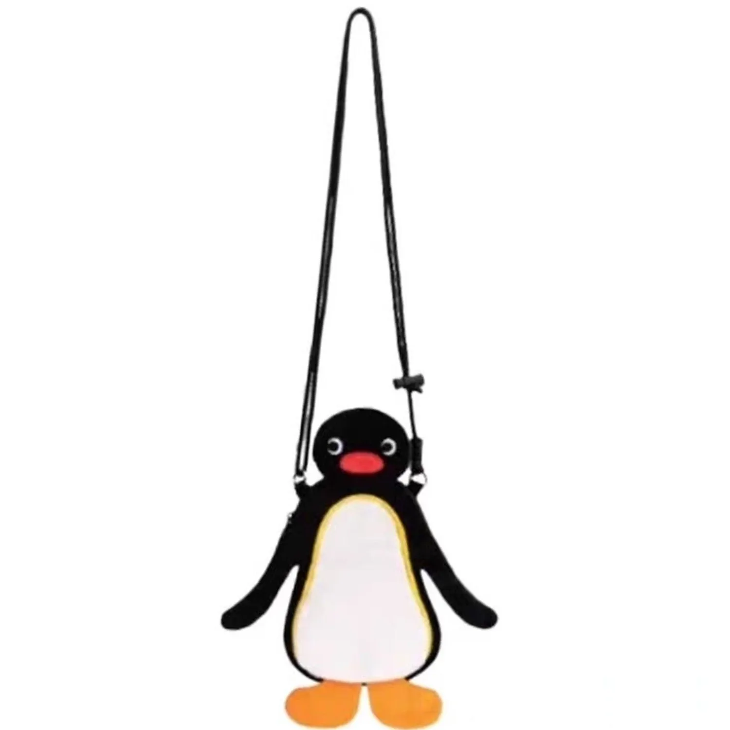 

New Cute Pingu Penguin Children Kids Plush Messenger Bag Phone Pouch Stuffed Crossbody Bags Coin Purse Case For Women