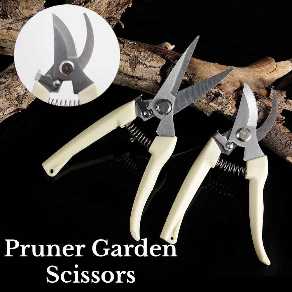 Pruner Garden Scissors Professional Sharp Bypass Pruning Shears Tree Trimmers Secateurs Hand Clippers For Garden Beak Scissors