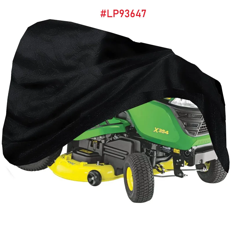 LP93647 Heavy Duty Riding Lawn Mower Cover Fit for John Deere X300-X700 Series ,330D Polyester Oxford,Waterproof & UV Protection