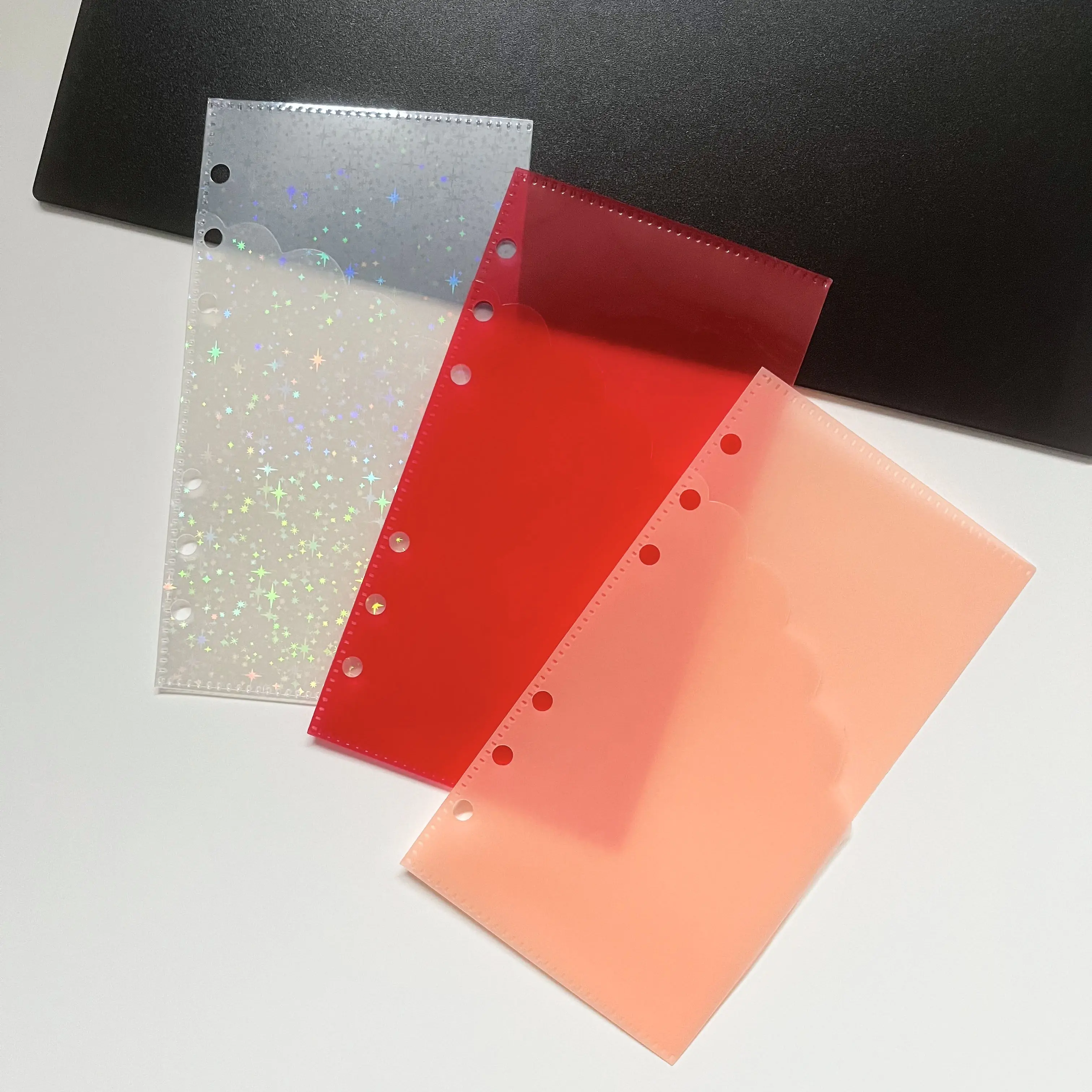 

A6 PP Double-Layer Paper Index Divider 6 Holes For Binder Planner Notebook Stationery Notebook Paper Divider Accessories