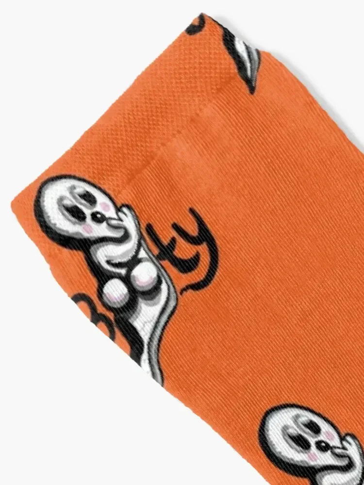 Boo-ty cute lazy Halloween costume Socks Running heated FASHION with print Male Socks Women's