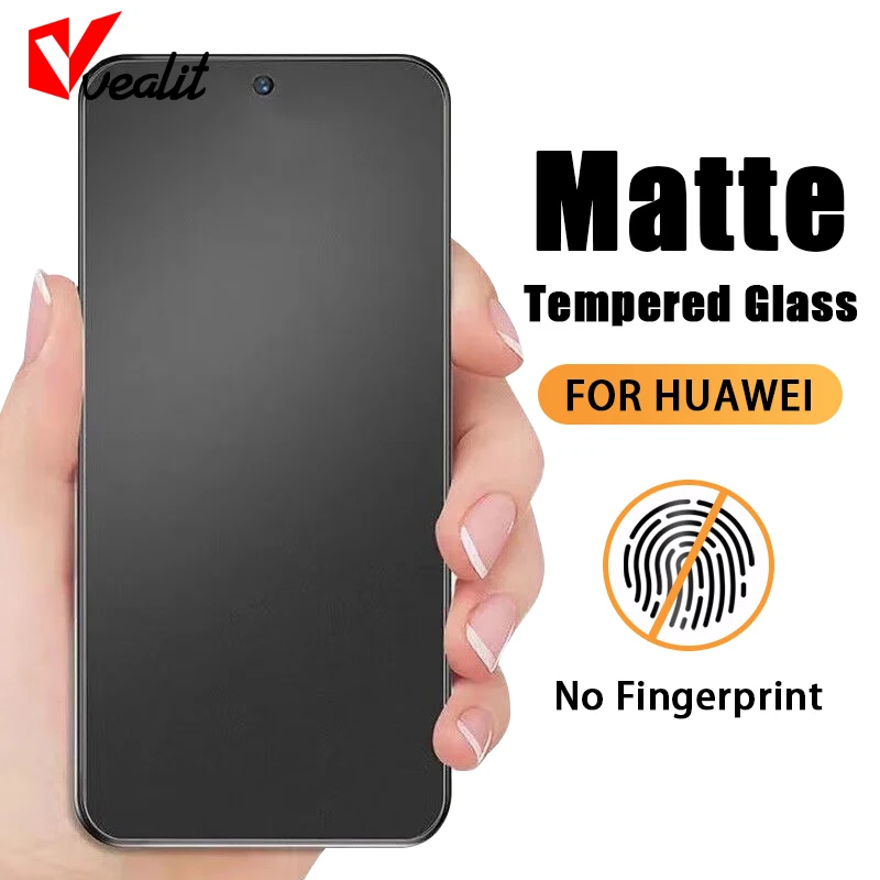 Matte Tempered Glass For Huawei Nova 9 10 SE 10Z Y91 Y71 Y61 Y90 Y70 Y60 Screen Protectors For Huawei P50 P40 P30 Lite P20 Pro