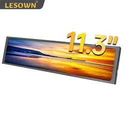 LESOWN Wide Screen HDMI Long Strip Display 11.3 inch IPS 440x1920 mini Computer Bar Type Secondary LCD Monitor for PC Laptop