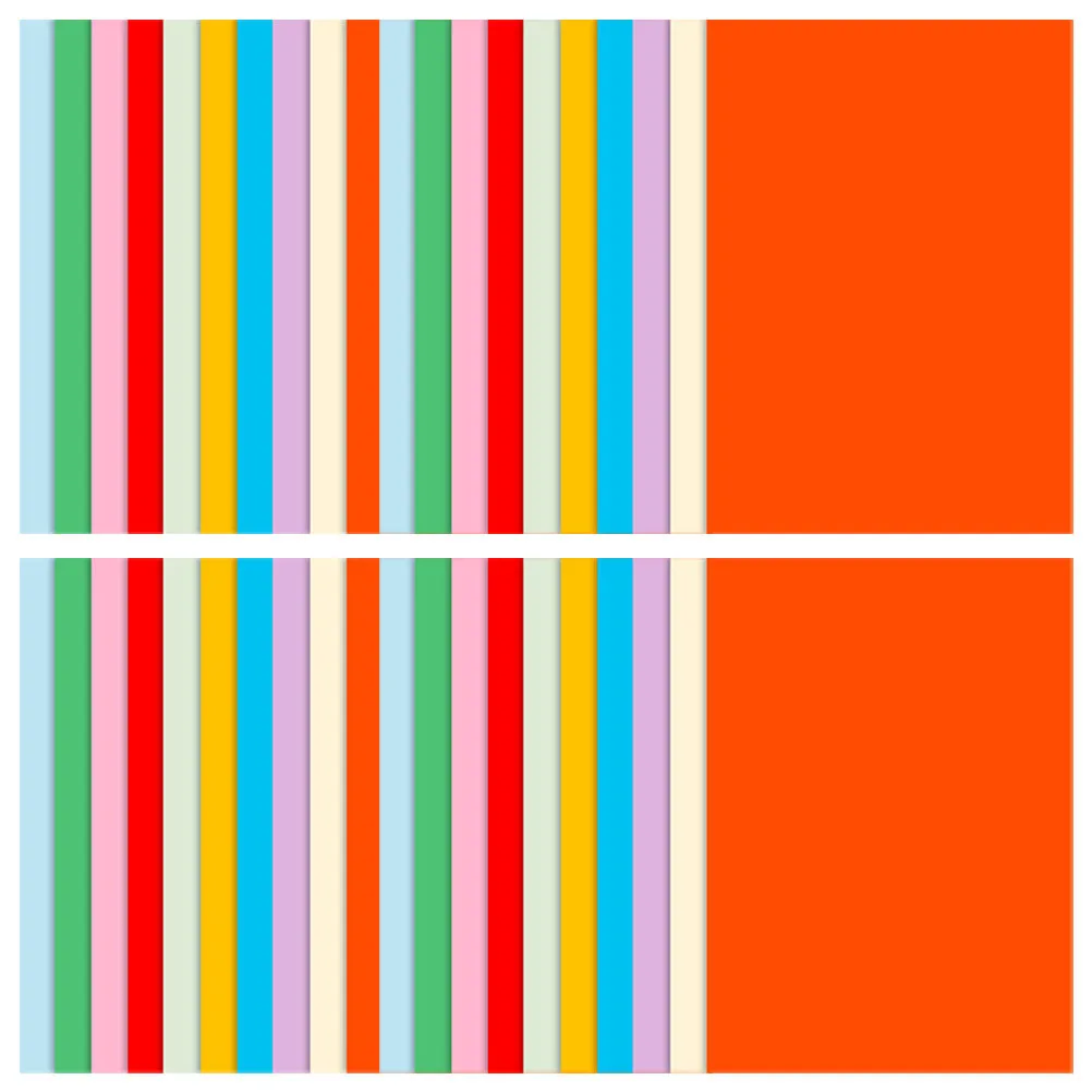 صفائح ورق حرفية ذاتية الصنع لأوراق اوريغامي الملونة، مجموعة صنع البطاقات الفنية، ورق طباعة فارغ، مشاريع DIY #5