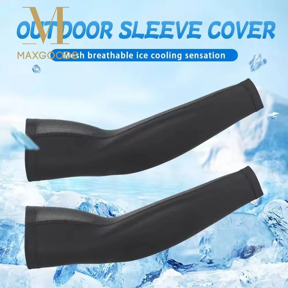 

Fashion UV Protection Cooling Arm Sleeves Quick-Drying Anti-slip Sunscreen Sleeves Moisture Wicking Breathable Mesh Arm Cover