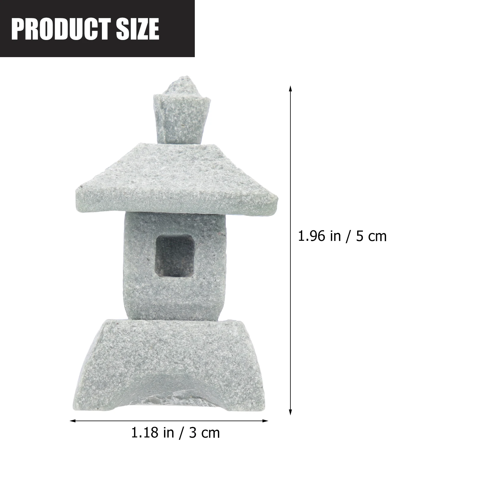

5pcs Small Stone Pavilion Ornaments Sandstone Statues Garden Pagodas Figurines Landscape Decor Micro Landscaping Adornments