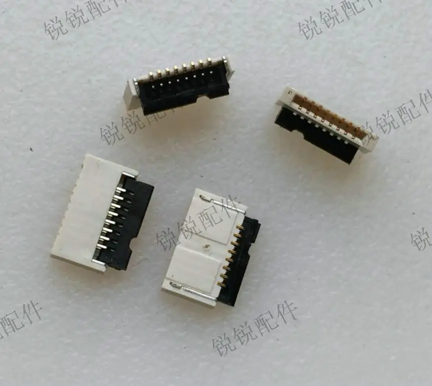 For FPC/FFC connector Flexible cable socket 8p 0.5mm space gold-plated flip top and bottom connection