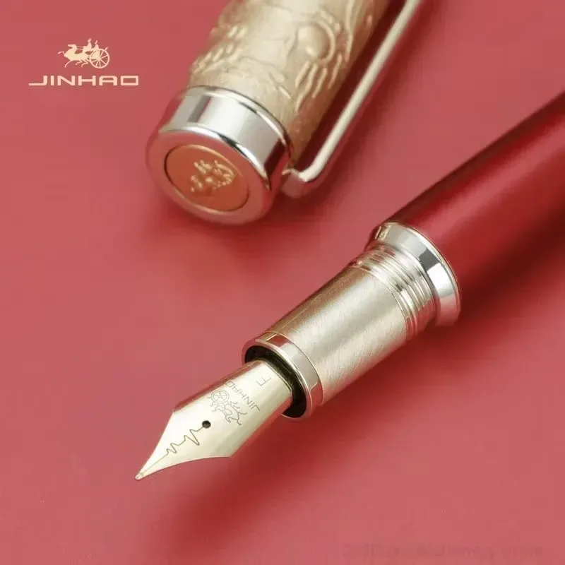 2026 Jinhao Limited Edition Metal Fountain Pen Dragon Spirit EF F M Nib Luxury Writing Instrument Office Stationery Gift for
