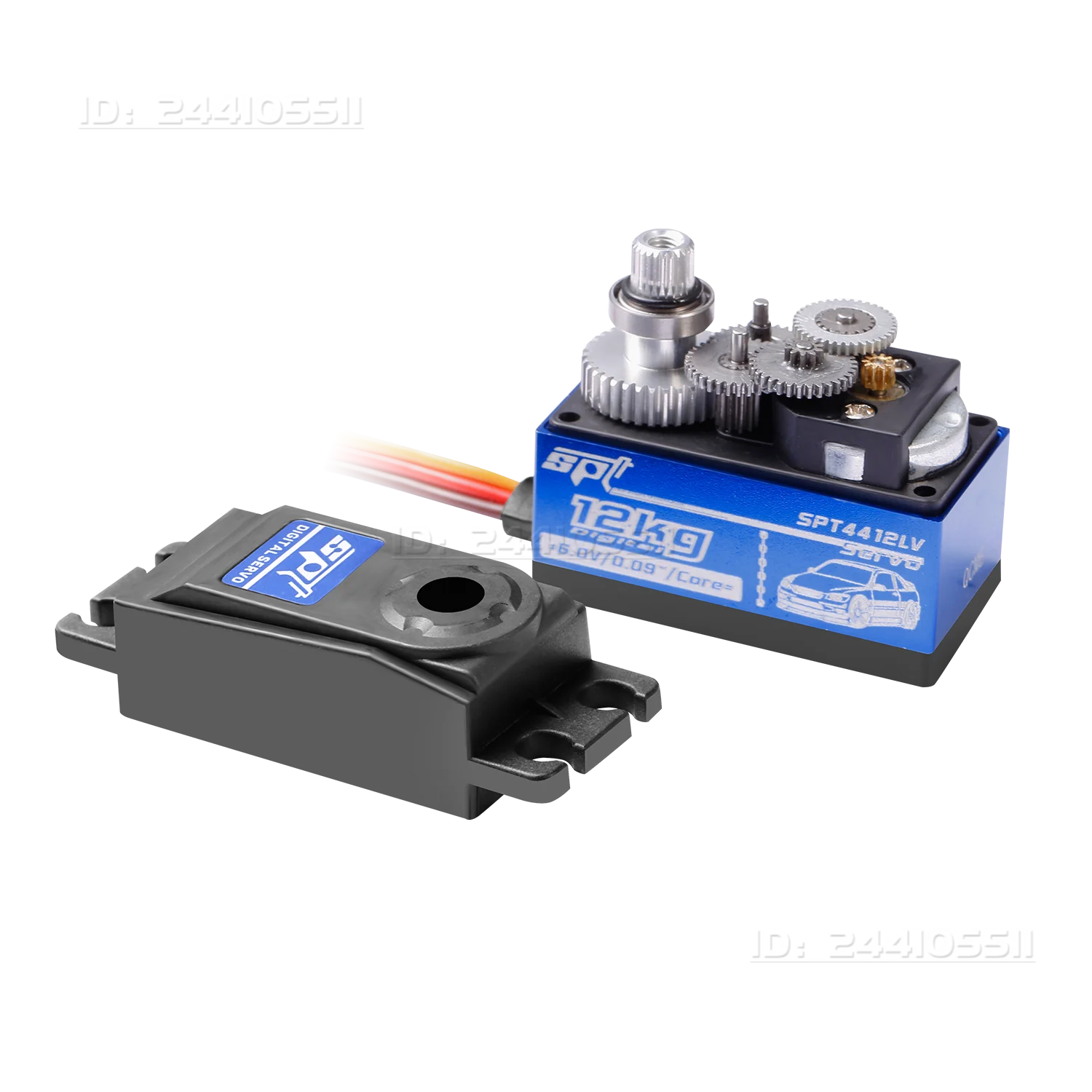 12 kg 20 kg 180 °   Metal Gear Low Profile Digitale Servo Korte Body 25T Arm voor 1:10 1:12 RC Auto SCX10 Racing Drift robot Crawler Speelgoed