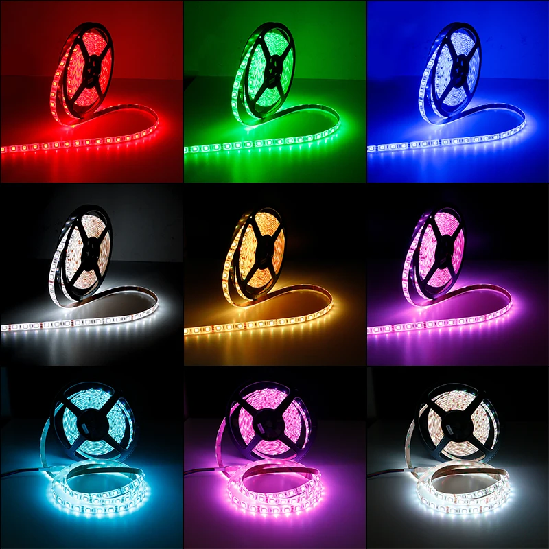 Remote Control LED Strip Light Color RGB Tape LED 5050 10m LED Lights for Room Decor Neon Light TV Backlight светодиотная лента