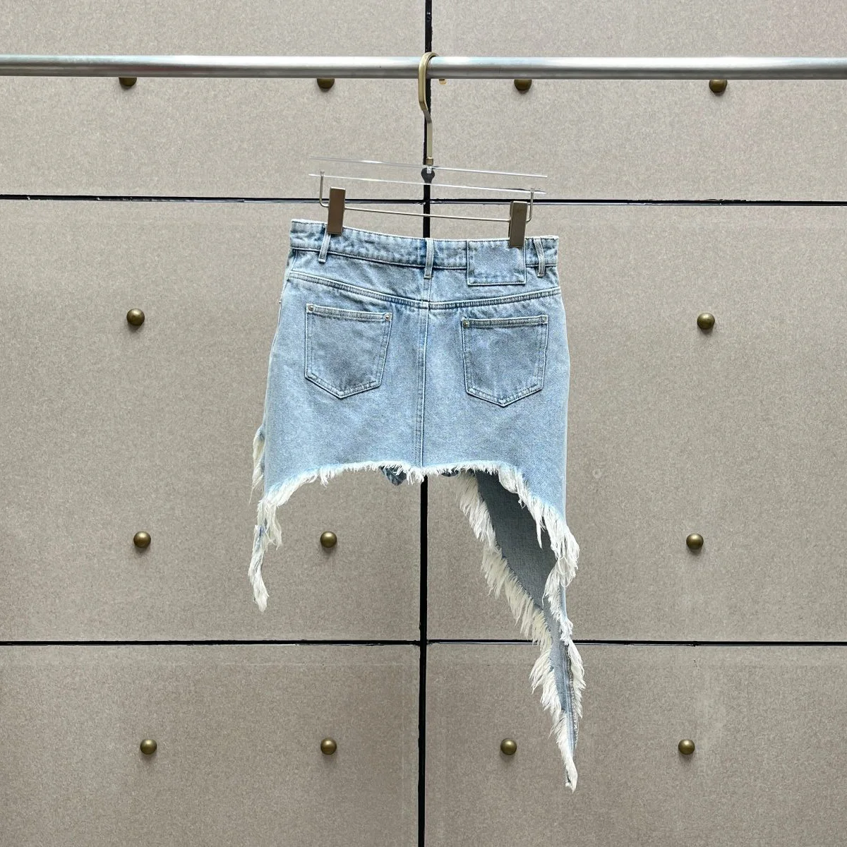 High Quality Women Irregular Fringe Raw Hem Shorts High Waist Frayed Asymmetrical Fashion Shorts