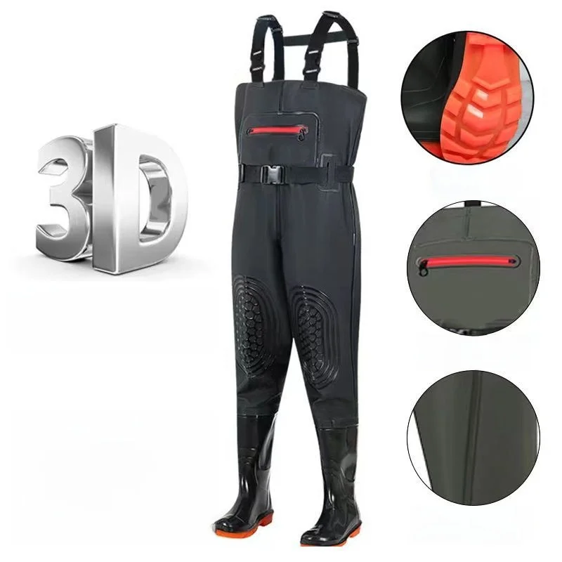 thiened-waterproof-fiing-overalls-f-length-bionic-clothing-water-oes-durable-pvc-material-ex-fiing-pants