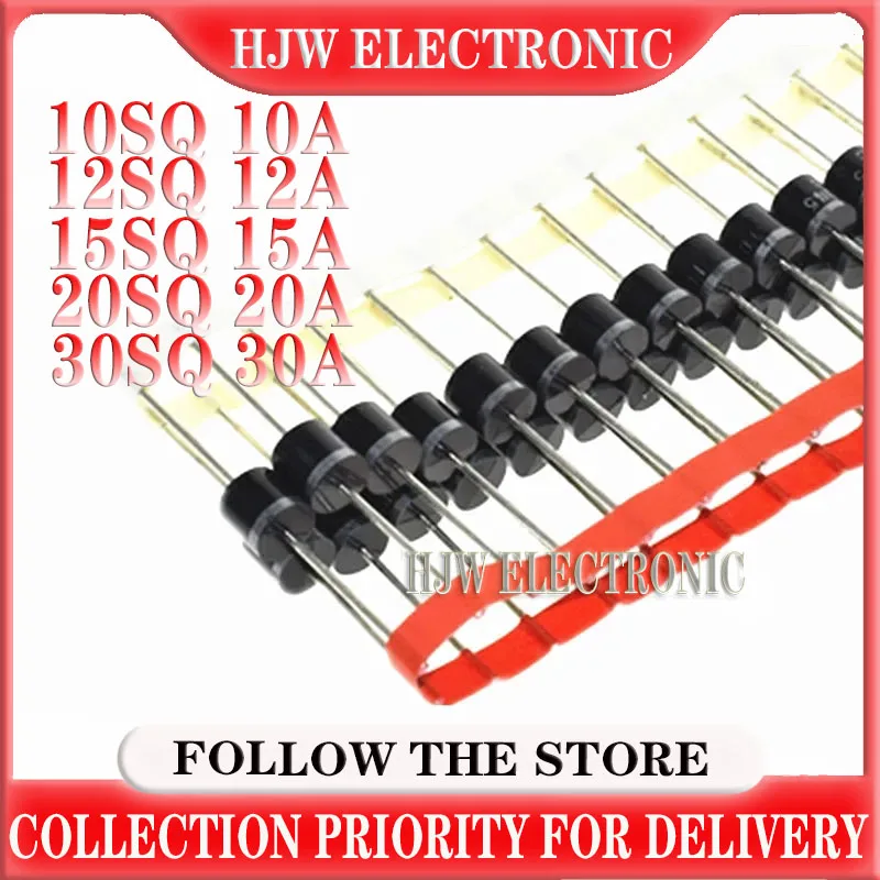 10PCS 10SQ045 10SQ050 15SQ045 15SQ050 20SQ045 20SQ050 30SQ045 30SQ050 10A 12A 15A 20A 30A Solar Energy Schottky Rectifiers Diode